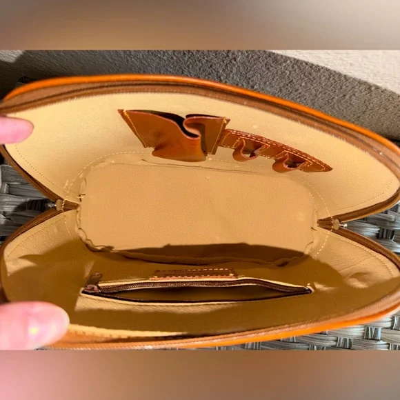 Genuine Italian Leather Mini Dome Satchel Handbag - I Medici Firenze - Picture 11 of 13